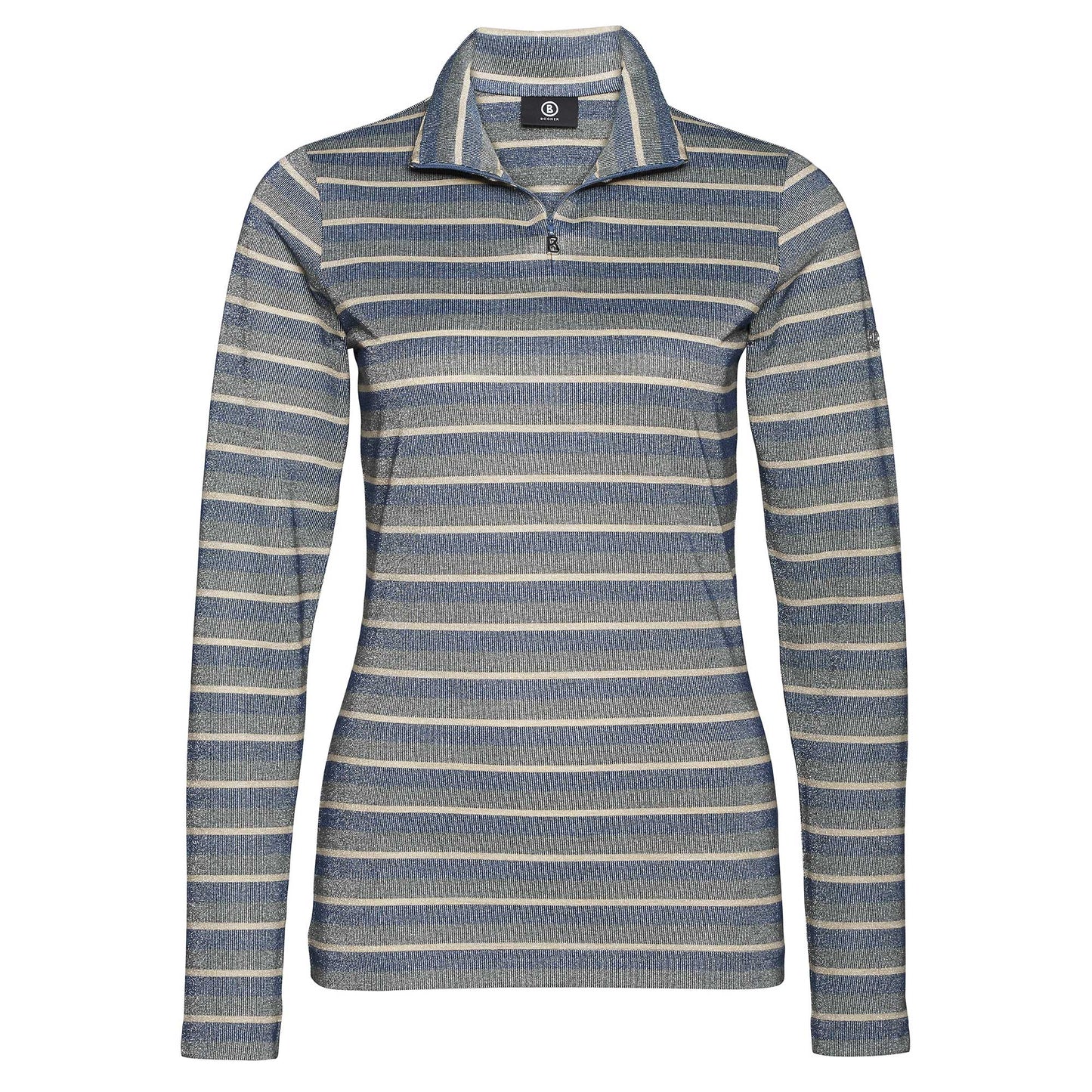 Beline Top  - Blue / Champagne