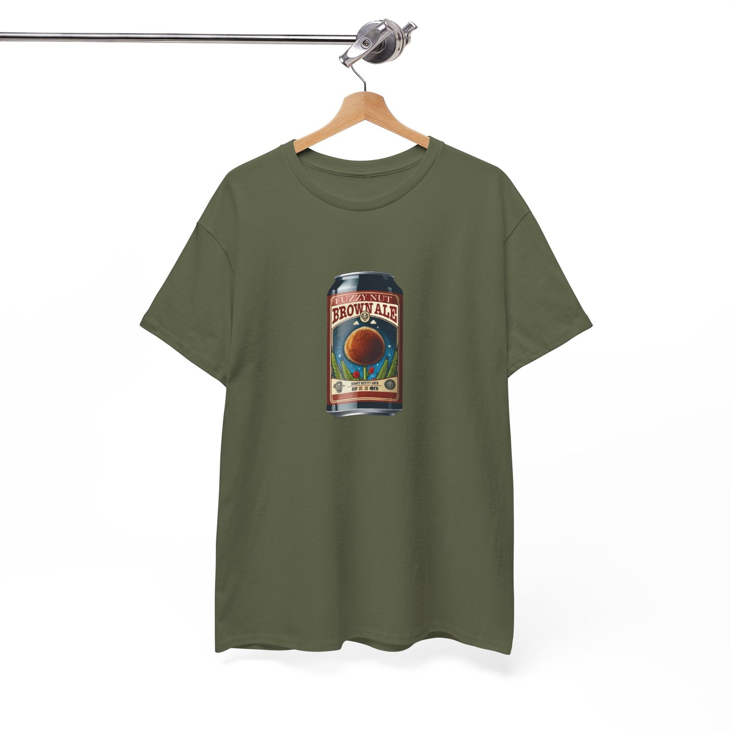 T-shirt: Fuzzy Nut Brown Ale Can