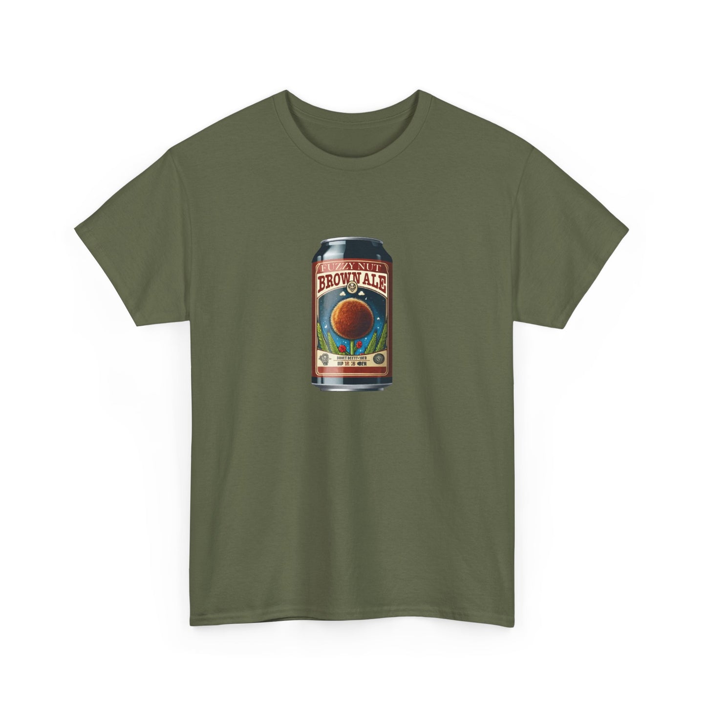 T-shirt: Fuzzy Nut Brown Ale Can